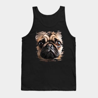 Pug Face Pug Dog Lover Tank Top